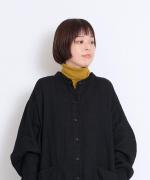 コットンリブニット　タートルネック