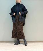 コットンリブニット　タートルネック