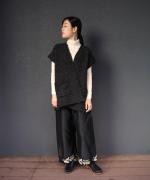 コットンリブニット　タートルネック