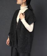 コットンリブニット　タートルネック