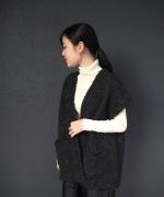 コットンリブニット　タートルネック