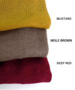 コットンリブニット　タートルネック