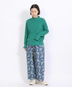 ランダムリブニット　フリルハイネック