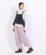 ランダムリブニット　フリルハイネック