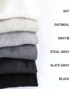 コットンリブニット　ハイネック長袖