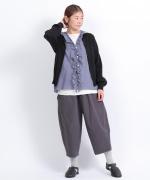 コットンリブニット　カーディガン