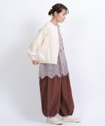 コットンリブニット　カーディガン