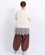 コットンリブニット　カーディガン