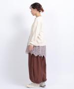 コットンリブニット　カーディガン