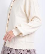 コットンリブニット　カーディガン