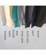 コットンリブニット　カーディガン