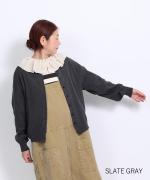 コットンリブニット　カーディガン