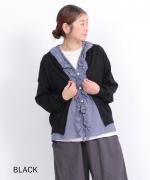 コットンリブニット　カーディガン