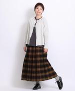 ランダムリブニット　カーディガン