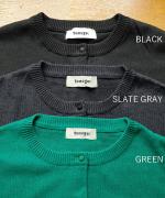 コットンリブニット　カーディガン