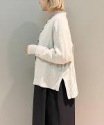 コットンリブニット　カーディガン