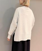 コットンリブニット　カーディガン