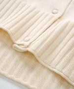 コットンリブニット　カーディガン