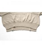 コットンウールニット　ハイネックプルオーバー