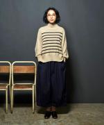 コットンウールニット　ハイネックプルオーバー