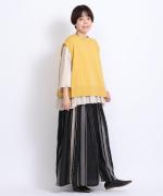 ランダムリブニット　2wayベスト