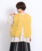 ランダムリブニット　2wayベスト