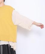 ランダムリブニット　2wayベスト