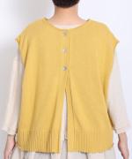 ランダムリブニット　2wayベスト