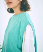 ランダムリブニット　2wayベスト