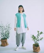 ランダムリブニット　2wayベスト