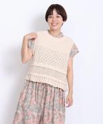 コットンコードニット　2wayベスト