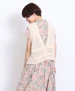 コットンコードニット　2wayベスト