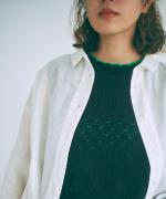 コットンコードニット　2wayベスト