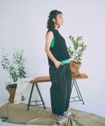 コットンコードニット　2wayベスト