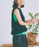 コットンコードニット　2wayベスト