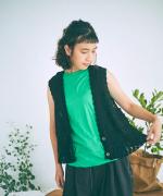 コットンコードニット　2wayベスト