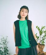 コットンコードニット　2wayベスト