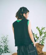 コットンコードニット　2wayベスト