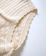 コットンコードニット　2wayベスト