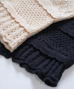 コットンコードニット　2wayベスト