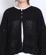 コットンコードニット　2wayカーディガン