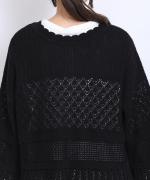 コットンコードニット　2wayカーディガン