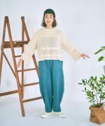 コットンコードニット　2wayカーディガン