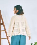 コットンコードニット　2wayカーディガン