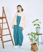 コットンコードニット　2wayカーディガン