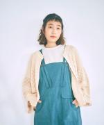 コットンコードニット　2wayカーディガン