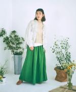 リネンコットンニット　2wayベスト