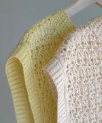 リネンコットンニット　2wayベスト