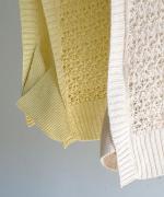 リネンコットンニット　2wayベスト