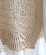 リネンコットンニット　2wayベスト